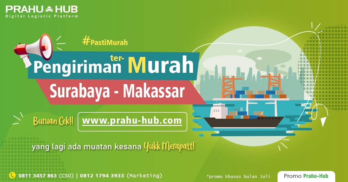 Juli 2020 Pasti Murah Ekspedisi Surabaya – Makassar