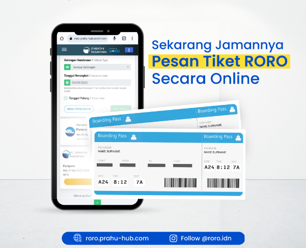 Beli tiket KM Madani Nusantara via web app RORO