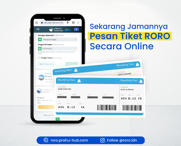 Beli tiket KM Swarna Kartika via web app RORO